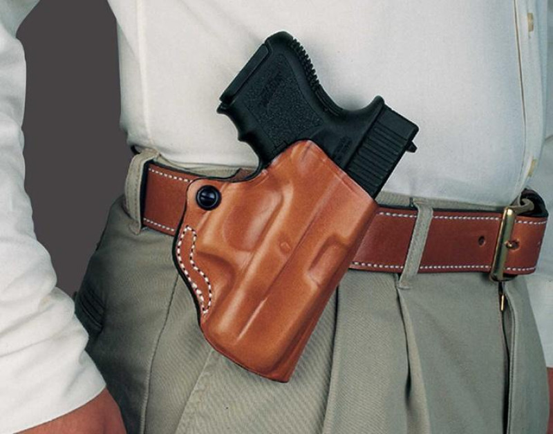 #019 MINI SCABBARD TAN RH GLOCK 19/23