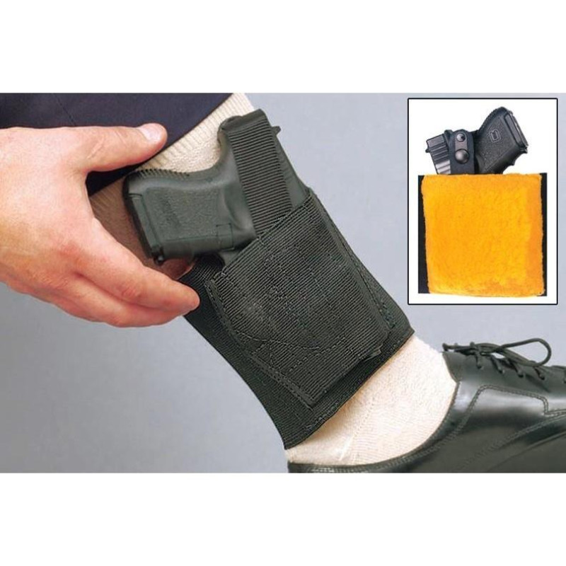 #62 APACHE ANKLE RIG BLK RH NYLON MED AUTO GLOCK 43