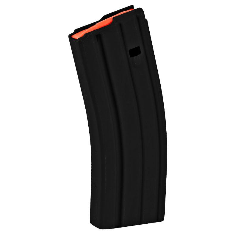 ASC AR15 MAGAZINE .223 BLK ALUM W/ORANGE FOLLOWER 30/RD