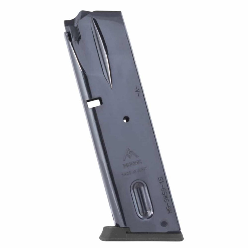 MEC-GAR S&W 5900 Series- 915- 910- 659 15rd Nickel Magazine 9mm