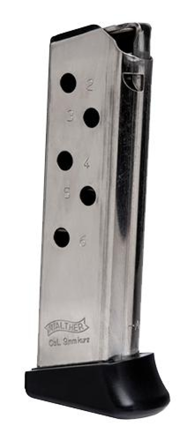 PPK 380 MAG 6RD W/ F REST NICKEL