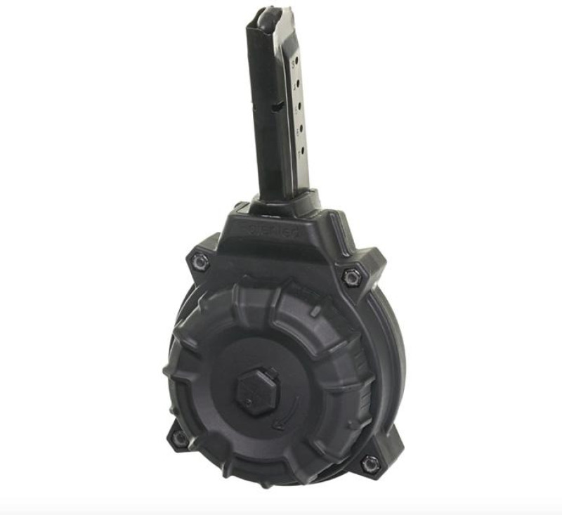 PROMAG SMITH & WESSON SHIELD 9MM 50RD DRUM BLACK POLYMER MAGAZINE