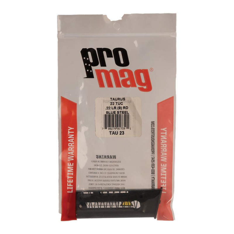 PROMAG TAURUS 22 TUC .22 LR 9RD MAG BLUE STEEL