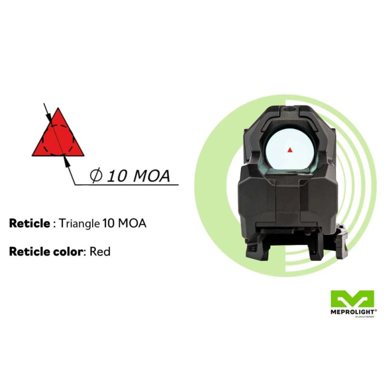 MEPRO Reflex Optic M22 10 MOA TRIANGLE RED